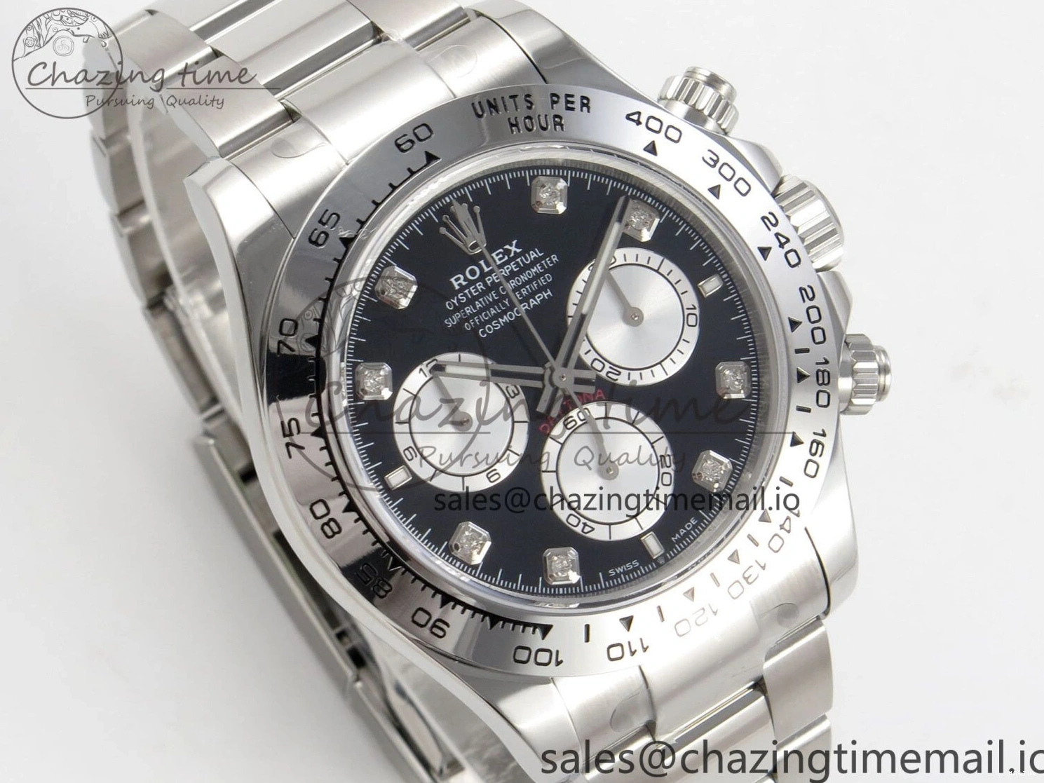 MiroTime 0327 Tailored Daytona 126509 Clean 1:1 Best Edition Black SS Dial on SS Bracelet Super Clone DD 255